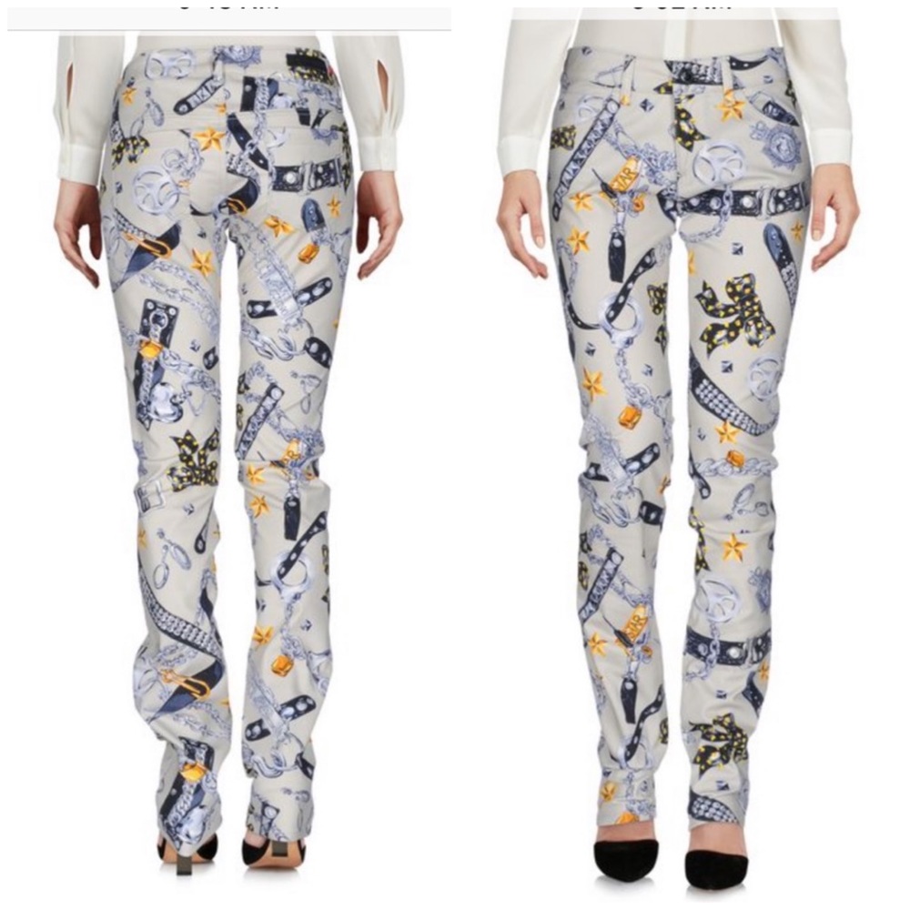 MOSCHINO Iconic printed pants ,authentic